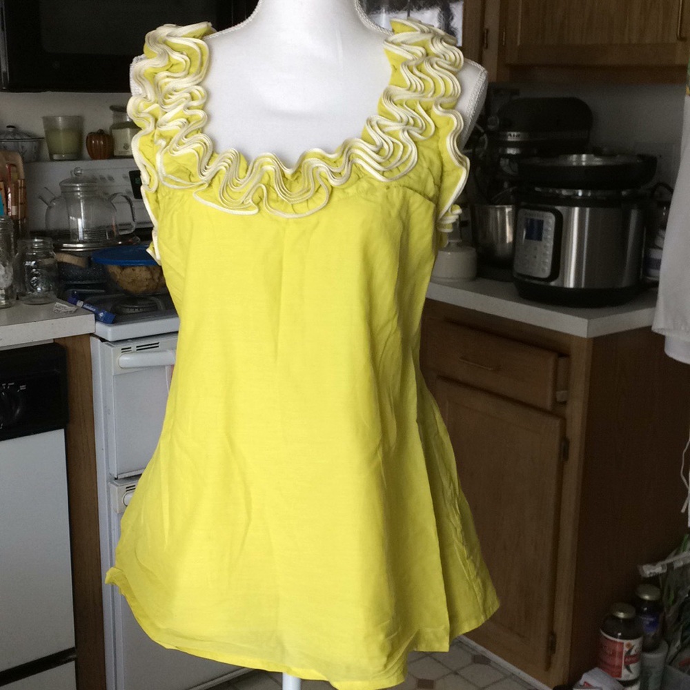 Anthropologie Baraschi Ruffle Top